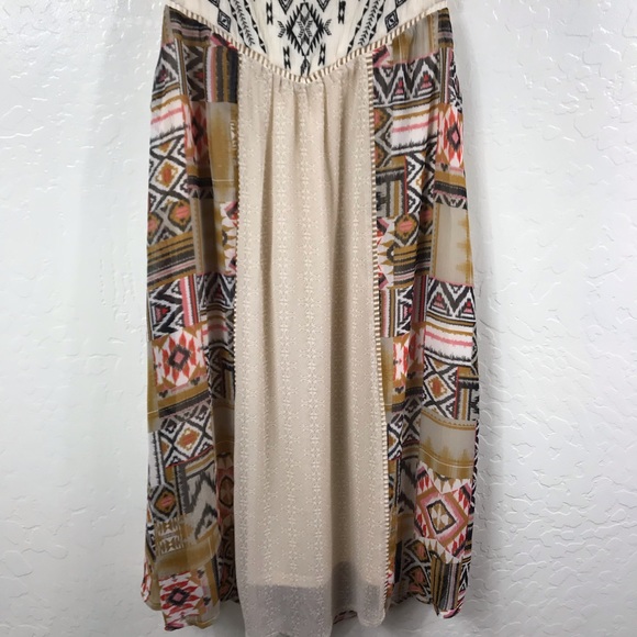 Rewind Boho Printed Flowy Dress - Picture 2 of 8